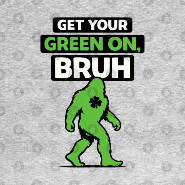 Funny Bigfoot Shamrock Lucky Sasquatch St Patricks Day Humor by shirtlux