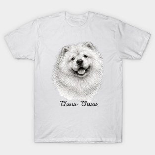 Chow Chow – Scribble Sketch Dog Portrait T-Shirt