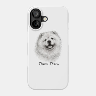 Chow Chow – Scribble Sketch Dog Portrait Phone Case