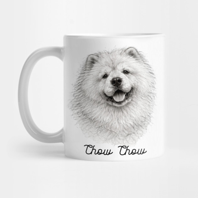 Chow Chow – Scribble Sketch Dog Portrait by CrazyGirl