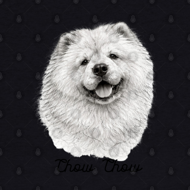 Chow Chow – Scribble Sketch Dog Portrait by CrazyGirl