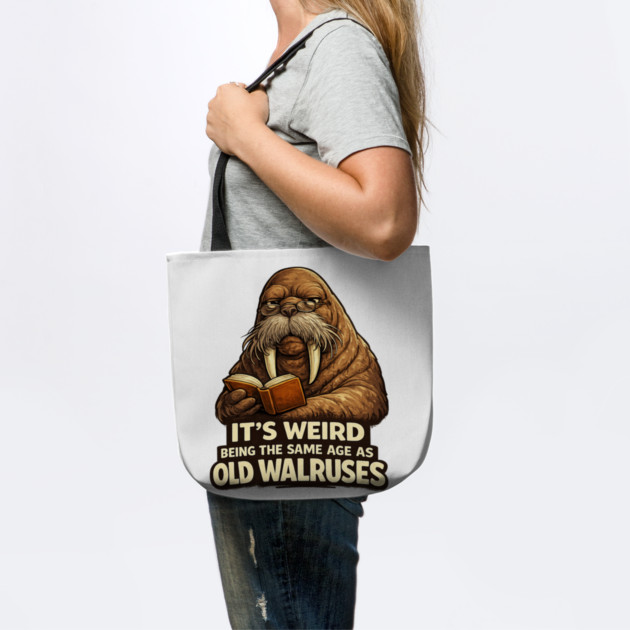 Funny Walrus Aging Humor Meme Same Age Old Walruses by shirtlux