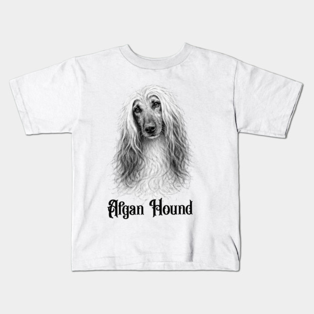 Afghan Hound Kids T-Shirt by CrazyGirl