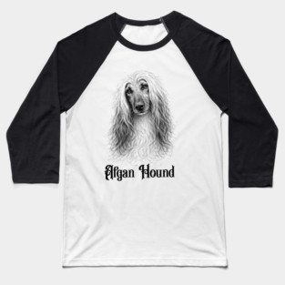 Afghan Hound Baseball T-Shirt