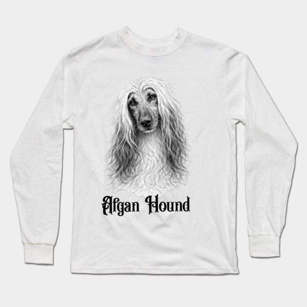 Afghan Hound Long Sleeve T-Shirt by CrazyGirl