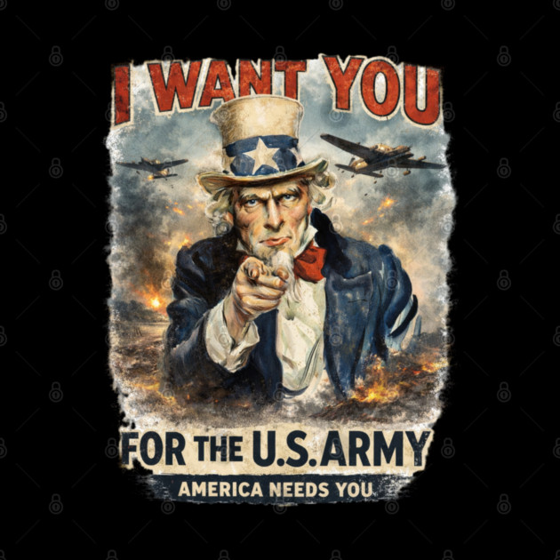 I Want You – Vintage War Poster Style by CrazyGirl