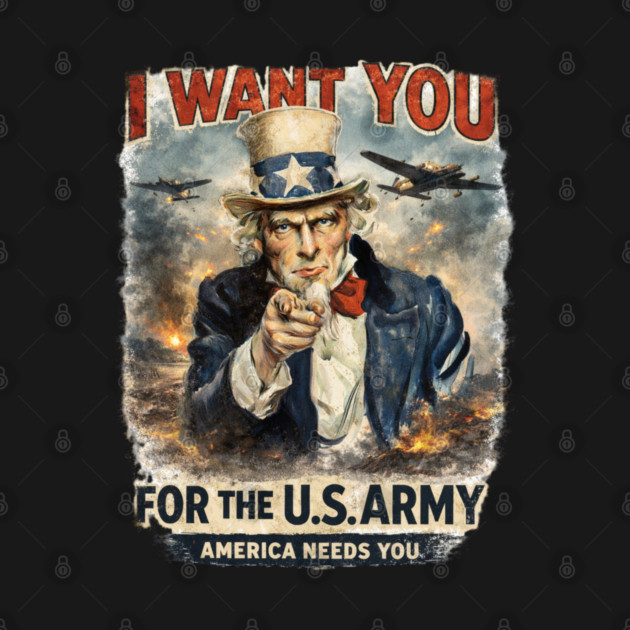 I Want You – Vintage War Poster Style by CrazyGirl
