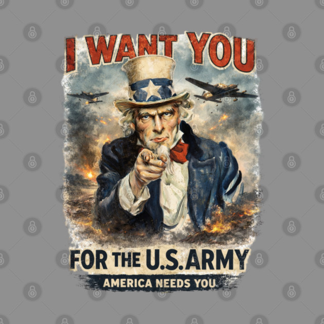 I Want You – Vintage War Poster Style by CrazyGirl
