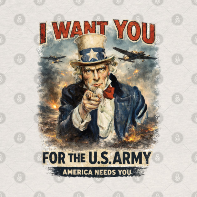 I Want You – Vintage War Poster Style by CrazyGirl