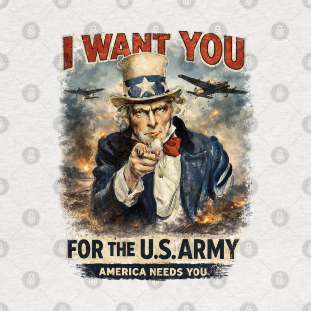 I Want You – Vintage War Poster Style by CrazyGirl
