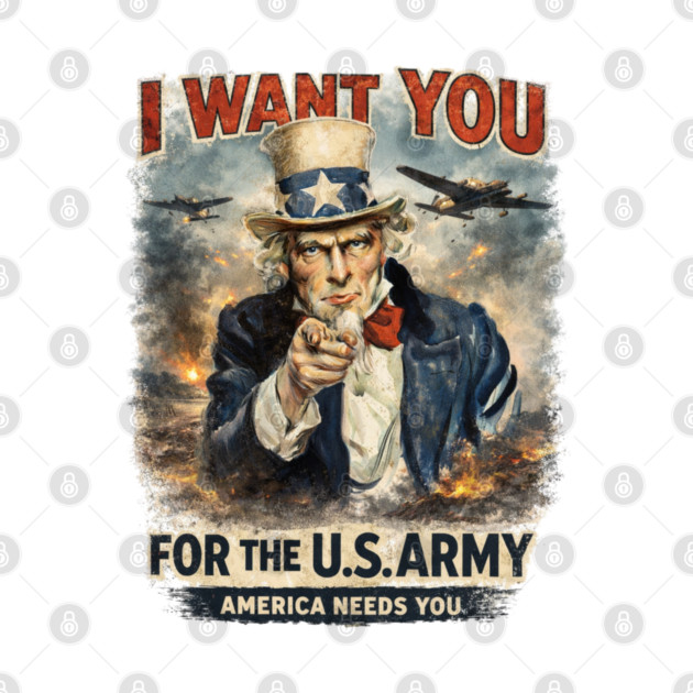 I Want You – Vintage War Poster Style by CrazyGirl
