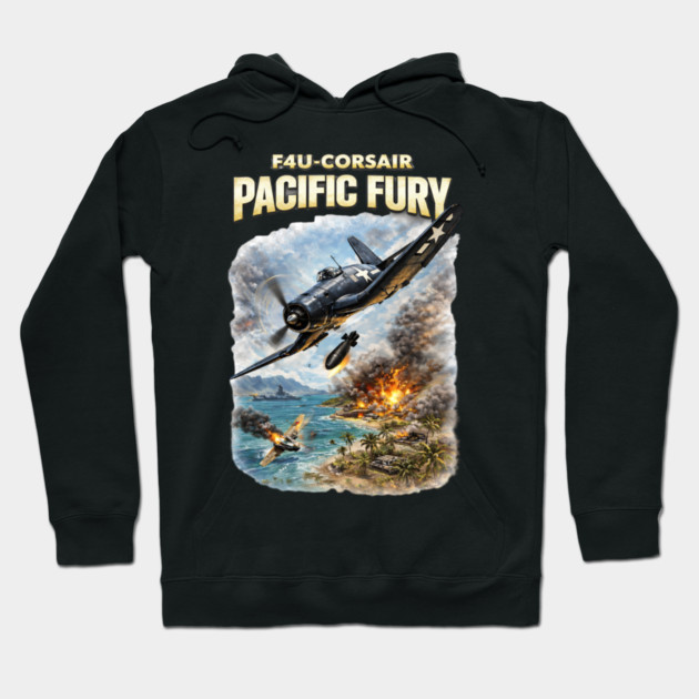 F4U Corsair – Pacific Fury Hoodie by CrazyGirl