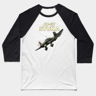 JU-87 Stuka – Dive Bomber Baseball T-Shirt