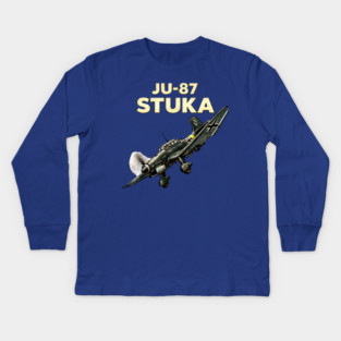 JU-87 Stuka – Dive Bomber Kids Long Sleeve T-Shirt