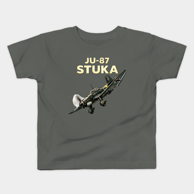 JU-87 Stuka – Dive Bomber Kids T-Shirt by CrazyGirl