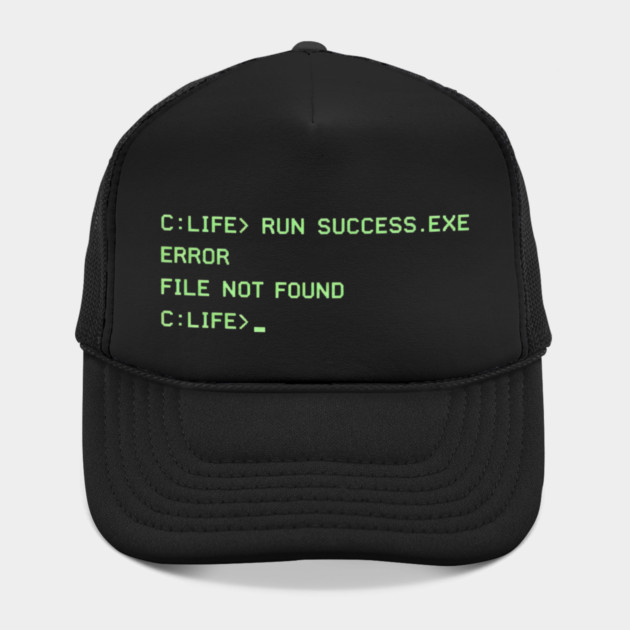 C:\LIFE> RUN SUCCESS.EXE – Retro DOS Computer Humor by CrazyGirl