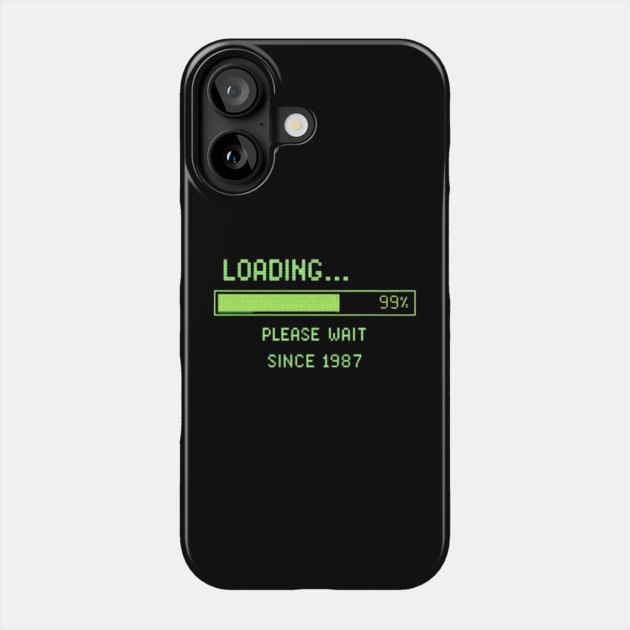 Loading… Please Wait Since 1987 – Retro Computer Humor Phone Case by CrazyGirl