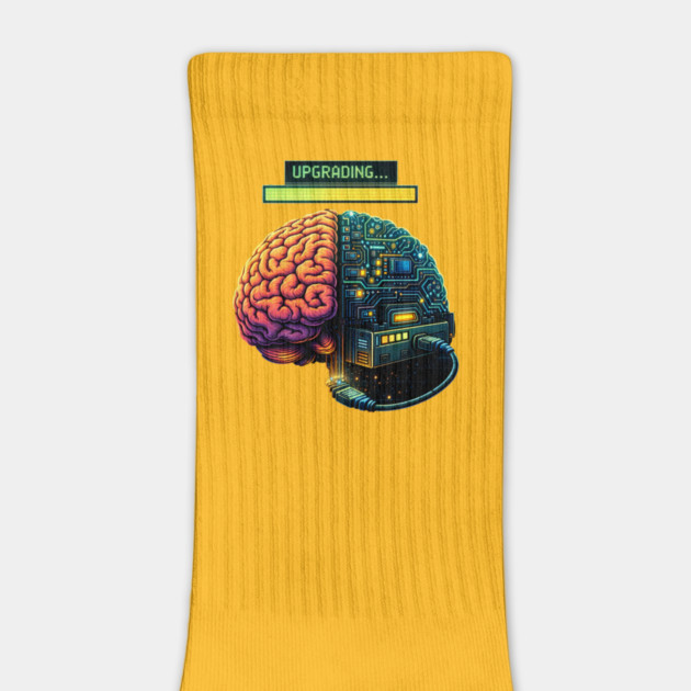 Upgrading Brain – Installing Coffee.EXE | Retro Tech Humor by CrazyGirl