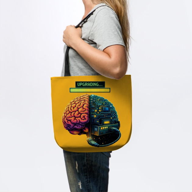 Upgrading Brain – Installing Coffee.EXE | Retro Tech Humor by CrazyGirl