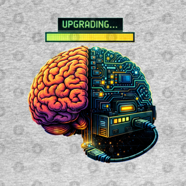 Upgrading Brain – Installing Coffee.EXE | Retro Tech Humor by CrazyGirl