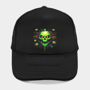 Retro Computer Virus – 8-Bit Digital Nightmare Hat