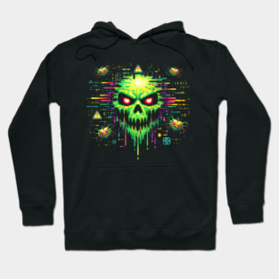 Retro Computer Virus – 8-Bit Digital Nightmare Hoodie