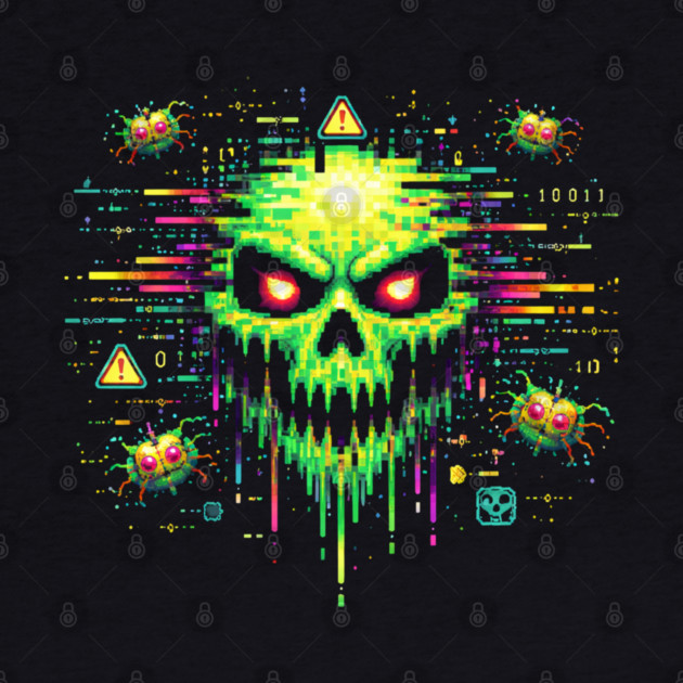 Retro Computer Virus – 8-Bit Digital Nightmare by CrazyGirl