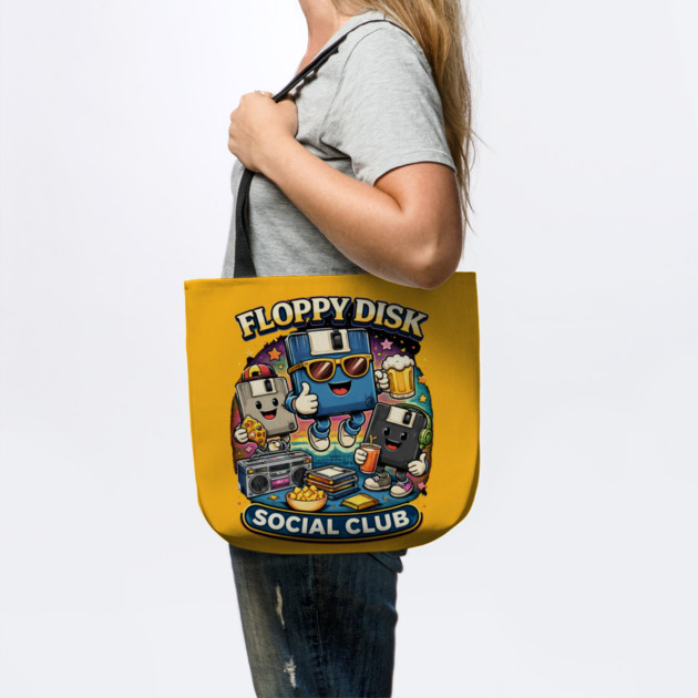 Floppy Disk Social Club – Retro Tech Nerd Humor by CrazyGirl