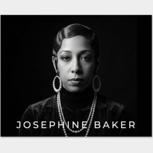 Josephine Baker - Icon of Elegance & Activism - Fine Art Portrait Posters and Art