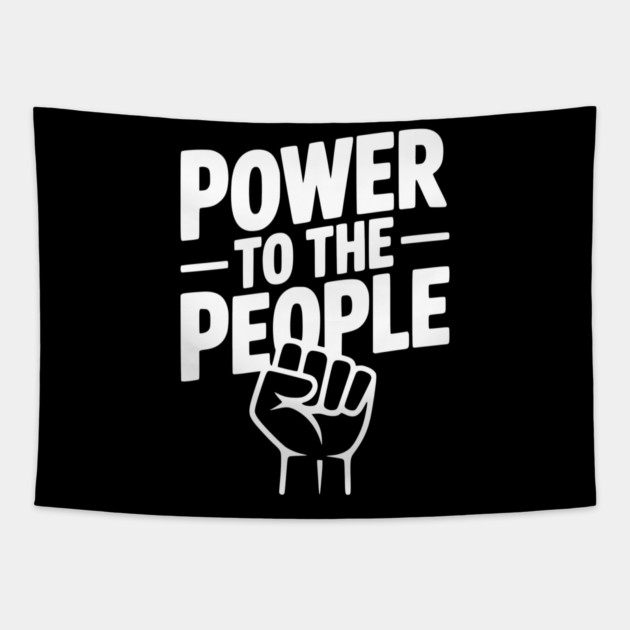 Power to the People Tapestry by Frank Ring
