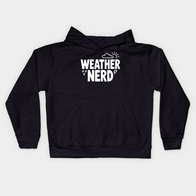 Weather Nerd Kids Hoodie by Frank Ring