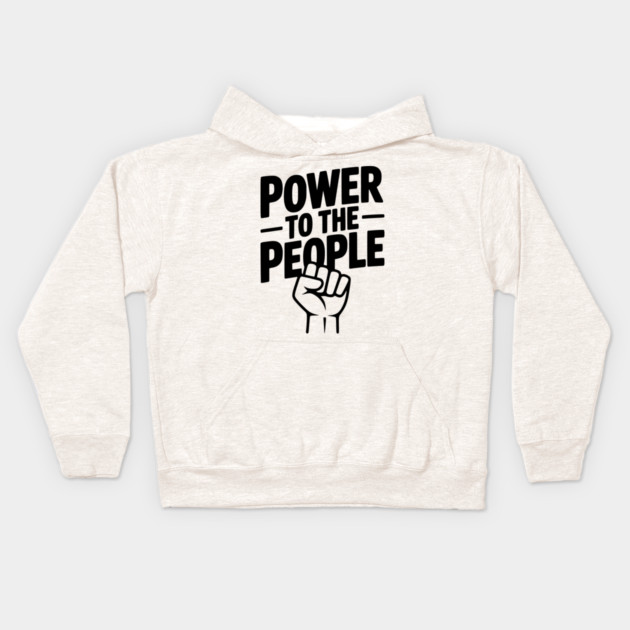 Power to the People Kids Hoodie by Frank Ring
