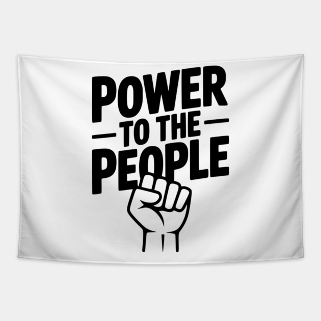 Power to the People Tapestry by Frank Ring