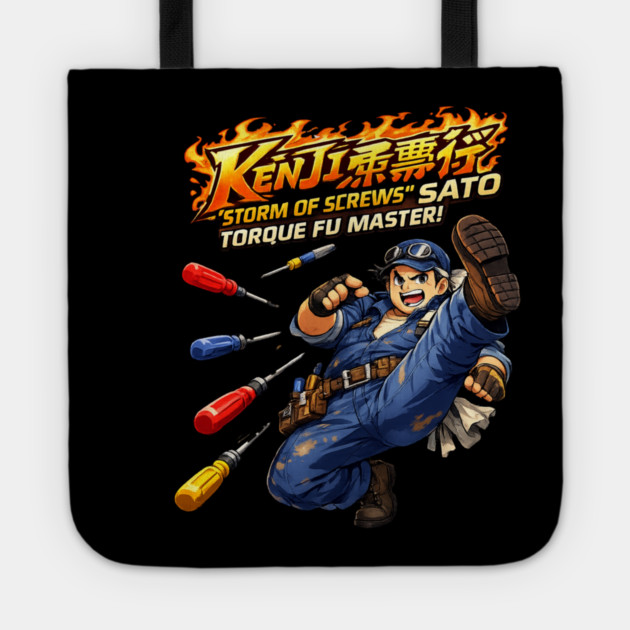 Kenji “Storm of Screws” Sato – Torque Fu Master Tote by CrazyGirl