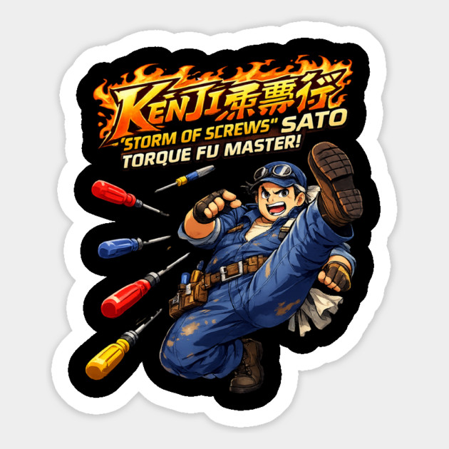Kenji “Storm of Screws” Sato – Torque Fu Master Magnet by CrazyGirl