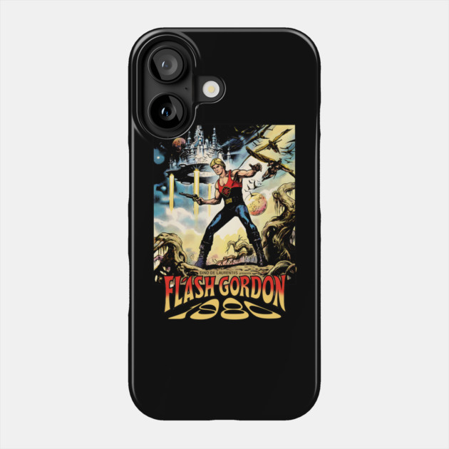 Flash Gordon Comic Movie Poster Design Style 1980 Phone Case by Joaddo