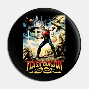 Flash Gordon Comic Movie Poster Design Style 1980 Pin