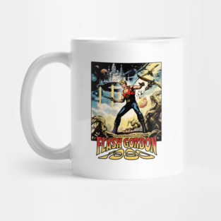 Flash Gordon Comic Movie Poster Design Style 1980 Mug