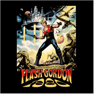 Flash Gordon Comic Movie Poster Design Style 1980 Posters and Art