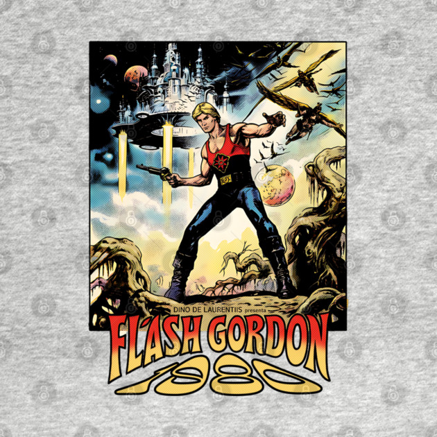 Flash Gordon Comic Movie Poster Design Style 1980 by Joaddo