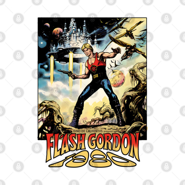 Flash Gordon Comic Movie Poster Design Style 1980 by Joaddo
