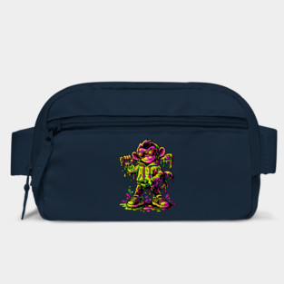 Funky Neon Monkey Dab Dripping Street Graffiti Party Style Bag
