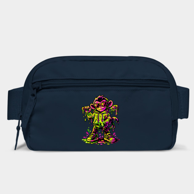 Funky Neon Monkey Dab Dripping Street Graffiti Party Style by shirtlux
