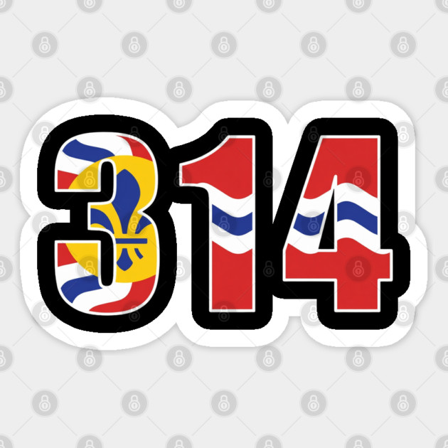 314 STL Sticker by Litehouse Tees