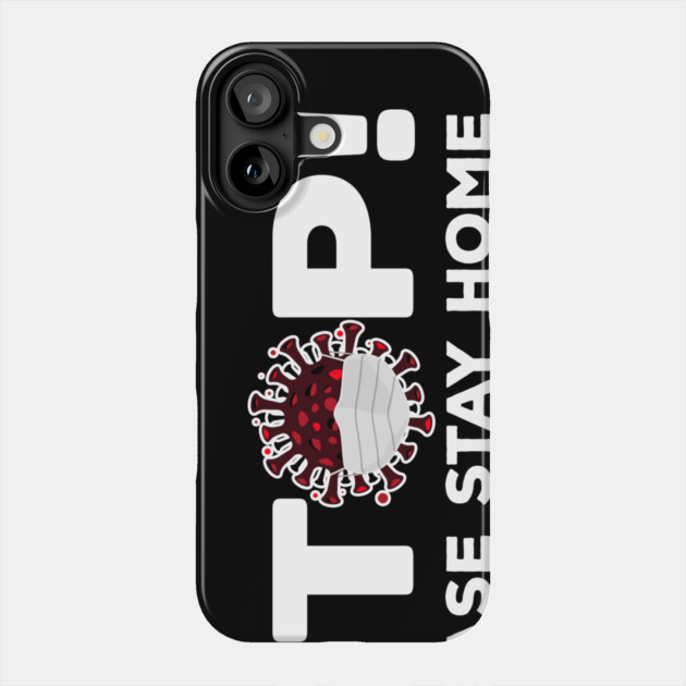 Social Distancing Funny Germ with Mask Phone Case by creative