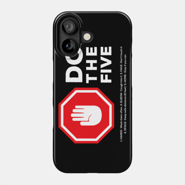 Social Distancing Stop Hand Sign Phone Case by creative