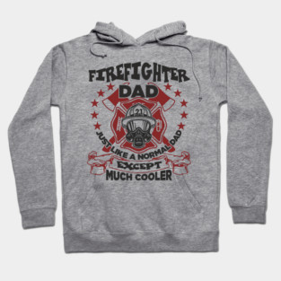 Firefighter Dad Family Pride Fatherhood Hoodie