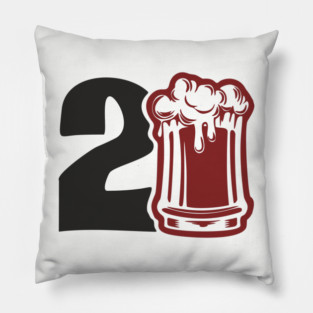 Legal Drinking Age Party Vibes Pillow