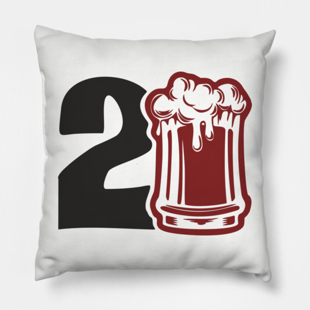 Legal Drinking Age Party Vibes Pillow by Anticorporati