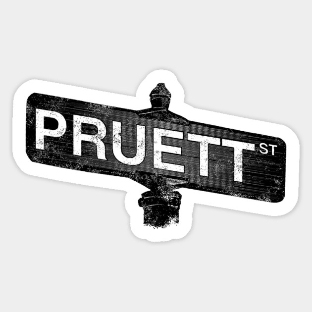 Pruett Sign Sticker by rt-shirts